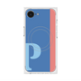 プレミアムスクエアケース with MagSafe［ オリジナル - initial color line - P blue ］