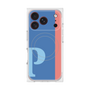 プレミアムスクエアケース with MagSafe［ オリジナル - initial color line - P blue ］