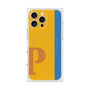 プレミアムスクエアケース with MagSafe［ オリジナル - initial color line - P orange ］