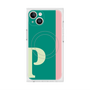 プレミアムスクエアケース with MagSafe［ オリジナル - initial color line - P green ］