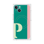 プレミアムスクエアケース with MagSafe［ オリジナル - initial color line - P green ］