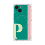プレミアムスクエアケース with MagSafe［ オリジナル - initial color line - P green ］