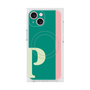 プレミアムスクエアケース with MagSafe［ オリジナル - initial color line - P green ］