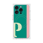 プレミアムスクエアケース with MagSafe［ オリジナル - initial color line - P green ］