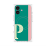 プレミアムスクエアケース with MagSafe［ オリジナル - initial color line - P green ］