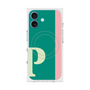 プレミアムスクエアケース with MagSafe［ オリジナル - initial color line - P green ］