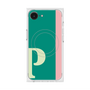 プレミアムスクエアケース with MagSafe［ オリジナル - initial color line - P green ］