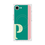 プレミアムスクエアケース with MagSafe［ オリジナル - initial color line - P green ］