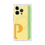 プレミアムスクエアケース with MagSafe［ オリジナル - initial color line - P yellow ］