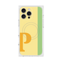 プレミアムスクエアケース with MagSafe［ オリジナル - initial color line - P yellow ］