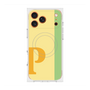 プレミアムスクエアケース with MagSafe［ オリジナル - initial color line - P yellow ］
