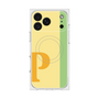 プレミアムスクエアケース with MagSafe［ オリジナル - initial color line - P yellow ］