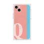 プレミアムスクエアケース with MagSafe［ オリジナル - initial color line - Q pink ］