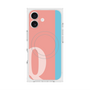 プレミアムスクエアケース with MagSafe［ オリジナル - initial color line - Q pink ］