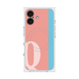 プレミアムスクエアケース with MagSafe［ オリジナル - initial color line - Q pink ］