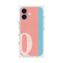 プレミアムスクエアケース with MagSafe［ オリジナル - initial color line - Q pink ］