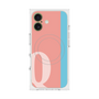 プレミアムスクエアケース with MagSafe［ オリジナル - initial color line - Q pink ］