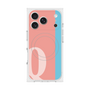 プレミアムスクエアケース with MagSafe［ オリジナル - initial color line - Q pink ］