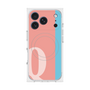 プレミアムスクエアケース with MagSafe［ オリジナル - initial color line - Q pink ］