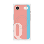 プレミアムスクエアケース with MagSafe［ オリジナル - initial color line - Q pink ］