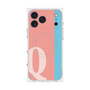 プレミアムスクエアケース with MagSafe［ オリジナル - initial color line - Q pink ］