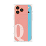 プレミアムスクエアケース with MagSafe［ オリジナル - initial color line - Q pink ］