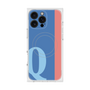 プレミアムスクエアケース with MagSafe［ オリジナル - initial color line - Q blue ］