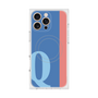 プレミアムスクエアケース with MagSafe［ オリジナル - initial color line - Q blue ］