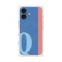 プレミアムスクエアケース with MagSafe［ オリジナル - initial color line - Q blue ］