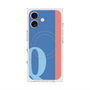 プレミアムスクエアケース with MagSafe［ オリジナル - initial color line - Q blue ］