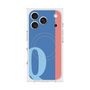 プレミアムスクエアケース with MagSafe［ オリジナル - initial color line - Q blue ］