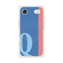 プレミアムスクエアケース with MagSafe［ オリジナル - initial color line - Q blue ］