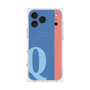 プレミアムスクエアケース with MagSafe［ オリジナル - initial color line - Q blue ］