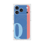 プレミアムスクエアケース with MagSafe［ オリジナル - initial color line - Q blue ］