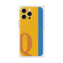 プレミアムスクエアケース with MagSafe［ オリジナル - initial color line - Q orange ］