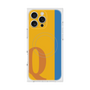 プレミアムスクエアケース with MagSafe［ オリジナル - initial color line - Q orange ］