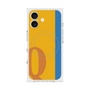 プレミアムスクエアケース with MagSafe［ オリジナル - initial color line - Q orange ］