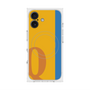 プレミアムスクエアケース with MagSafe［ オリジナル - initial color line - Q orange ］