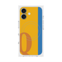 プレミアムスクエアケース with MagSafe［ オリジナル - initial color line - Q orange ］