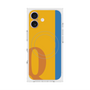 プレミアムスクエアケース with MagSafe［ オリジナル - initial color line - Q orange ］