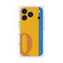 プレミアムスクエアケース with MagSafe［ オリジナル - initial color line - Q orange ］