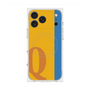 プレミアムスクエアケース with MagSafe［ オリジナル - initial color line - Q orange ］