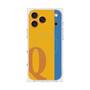プレミアムスクエアケース with MagSafe［ オリジナル - initial color line - Q orange ］
