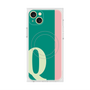 プレミアムスクエアケース with MagSafe［ オリジナル - initial color line - Q green ］