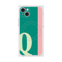 プレミアムスクエアケース with MagSafe［ オリジナル - initial color line - Q green ］