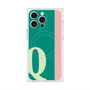 プレミアムスクエアケース with MagSafe［ オリジナル - initial color line - Q green ］