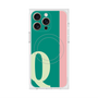 プレミアムスクエアケース with MagSafe［ オリジナル - initial color line - Q green ］