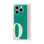 プレミアムスクエアケース with MagSafe［ オリジナル - initial color line - Q green ］
