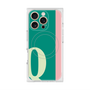 プレミアムスクエアケース with MagSafe［ オリジナル - initial color line - Q green ］