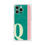 プレミアムスクエアケース with MagSafe［ オリジナル - initial color line - Q green ］